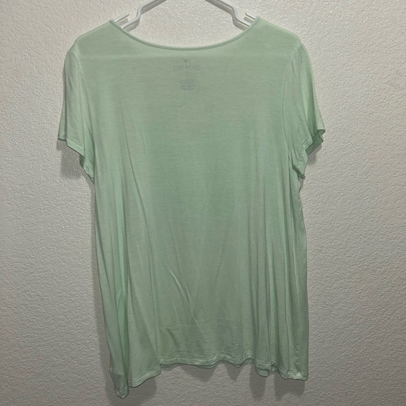 NWOT American Eagle Outfitters Sea Green/Mint Tee - Picture 2 of 6